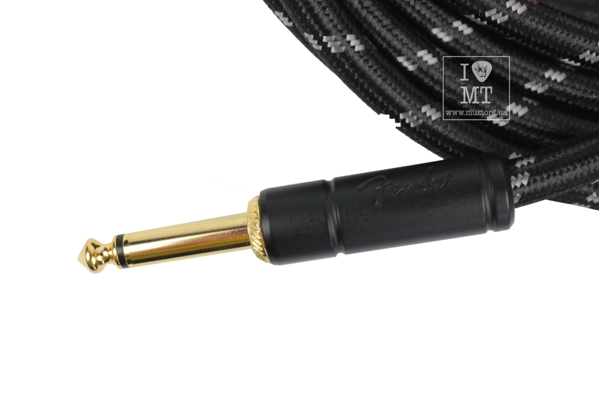 Кабель інструментальний FENDER CABLE DELUXE SERIES 18.6' BLACK TWEED