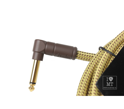Кабель інструментальний FENDER CABLE DELUXE SERIES 18.6' ANGLED TWEED