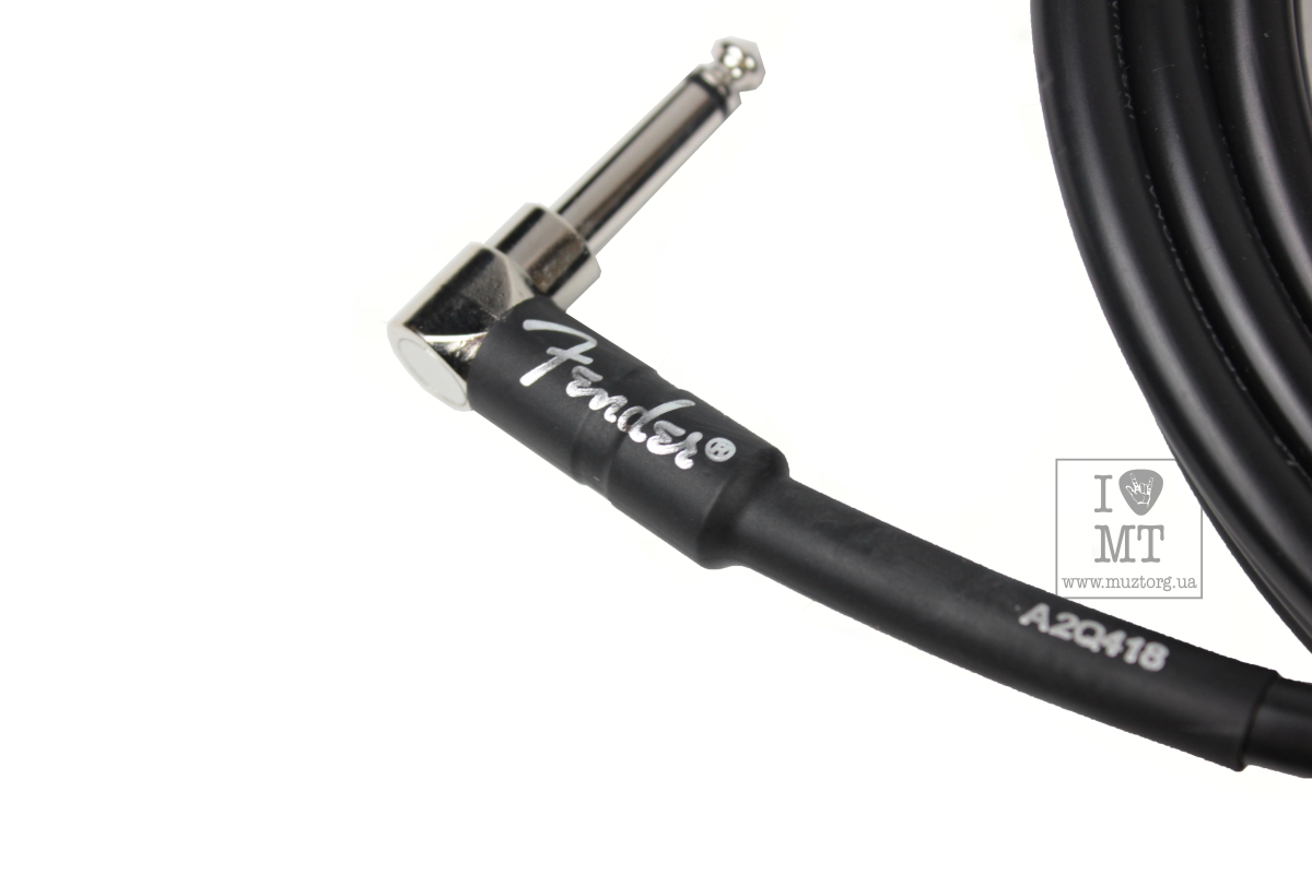 Кабель інструментальний FENDER CABLE PROFESSIONAL SERIES ANGLED 15' BLACK