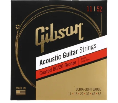 Струни для акустичних гітар GIBSON SAG-CBRW11 Coated Bronze (11-52)