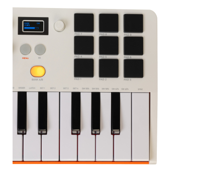 MIDI клавіатура ROCKDALE ELEMENT WHITE