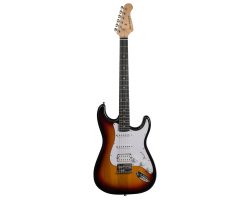 Electric Guitar ROCKDALE Acadia HT HSS Sunburst