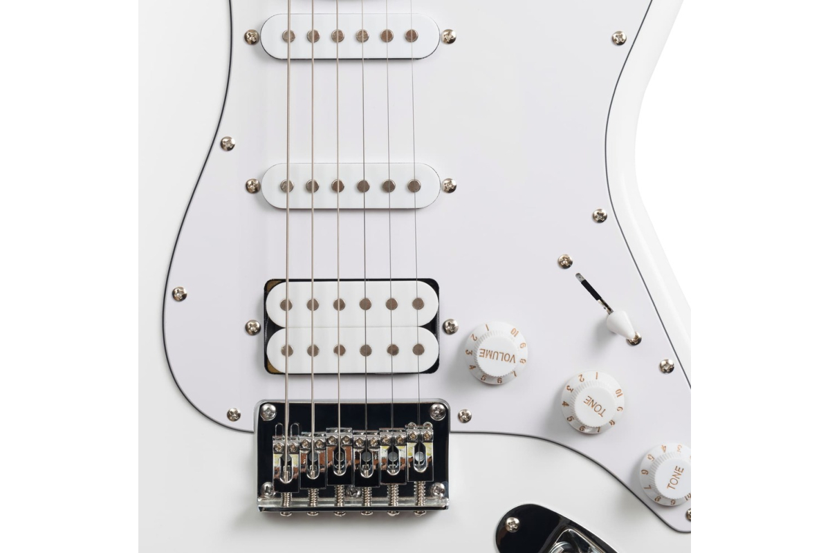 Electric Guitar ROCKDALE Acadia HT HSS White