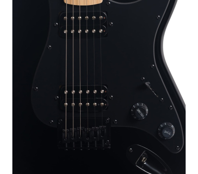 Electric Guitar ROCKDALE Charger HT HH Maple Black