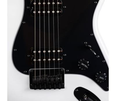 Electric Guitar ROCKDALE Charger HT HH Maple White