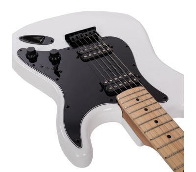 Electric Guitar ROCKDALE Charger HT HH Maple White