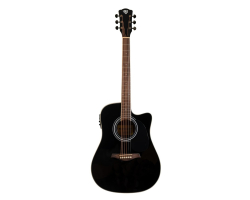 Гітара електроакустична ROCKDALE Maverick D6 CE BLACK GLOSS