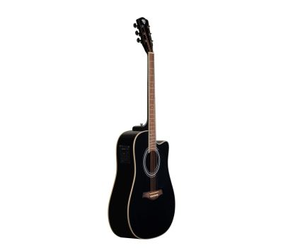 Гітара електроакустична ROCKDALE Maverick D6 CE BLACK GLOSS