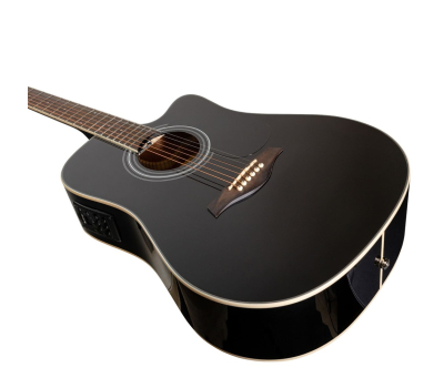 Гітара електроакустична ROCKDALE Maverick D6 CE BLACK GLOSS