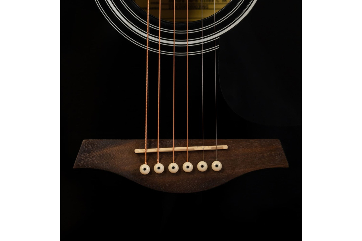 Гітара електроакустична ROCKDALE Maverick D6 CE BLACK GLOSS