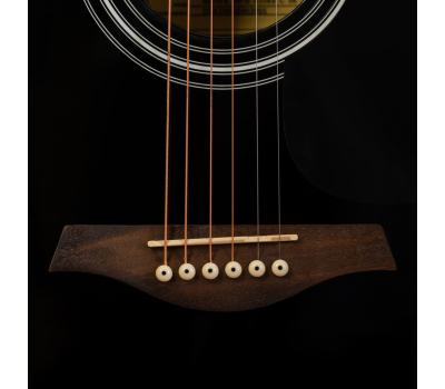 Гітара електроакустична ROCKDALE Maverick D6 CE BLACK GLOSS