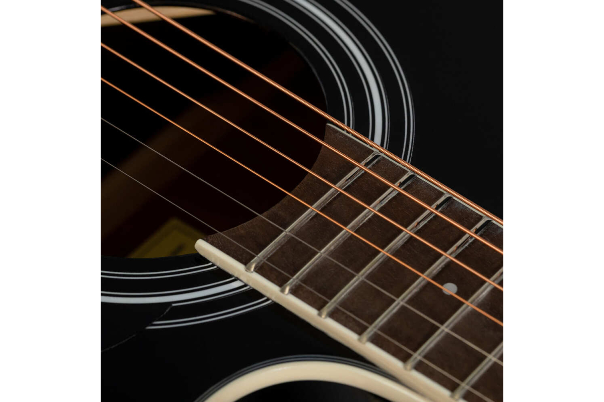 Гітара електроакустична ROCKDALE Maverick D6 CE BLACK GLOSS