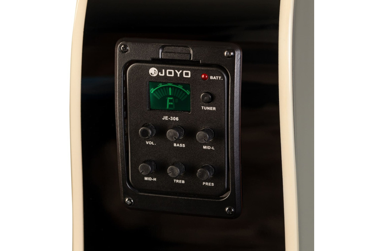 Гітара електроакустична ROCKDALE Maverick D6 CE BLACK GLOSS