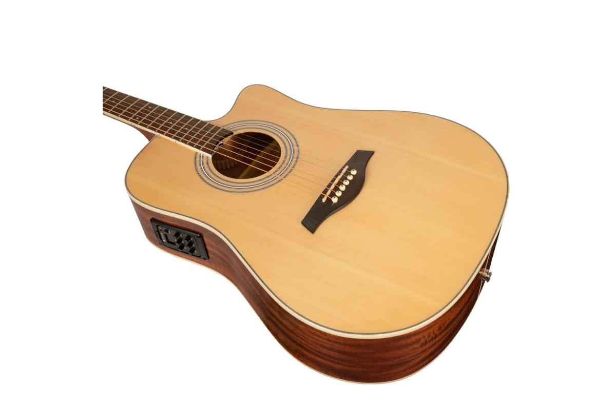 Гітара електроакустична ROCKDALE Maverick D6 CE NATURAL GLOSS