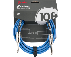 Кабель інструментальний FENDER CABLE CONTOUR SERIES 10' LAKE PLACID BLUE