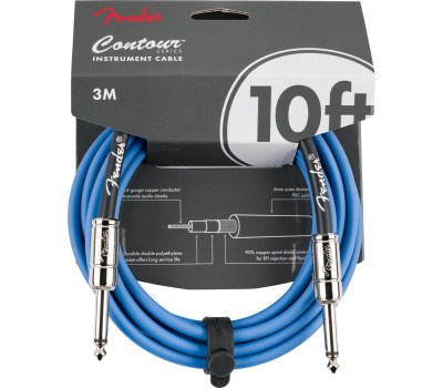 Кабель інструментальний FENDER CABLE CONTOUR SERIES 10' LAKE PLACID BLUE