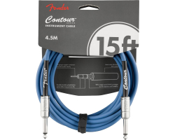 Кабель інструментальний FENDER CABLE CONTOUR SERIES 15' LAKE PLACID BLUE