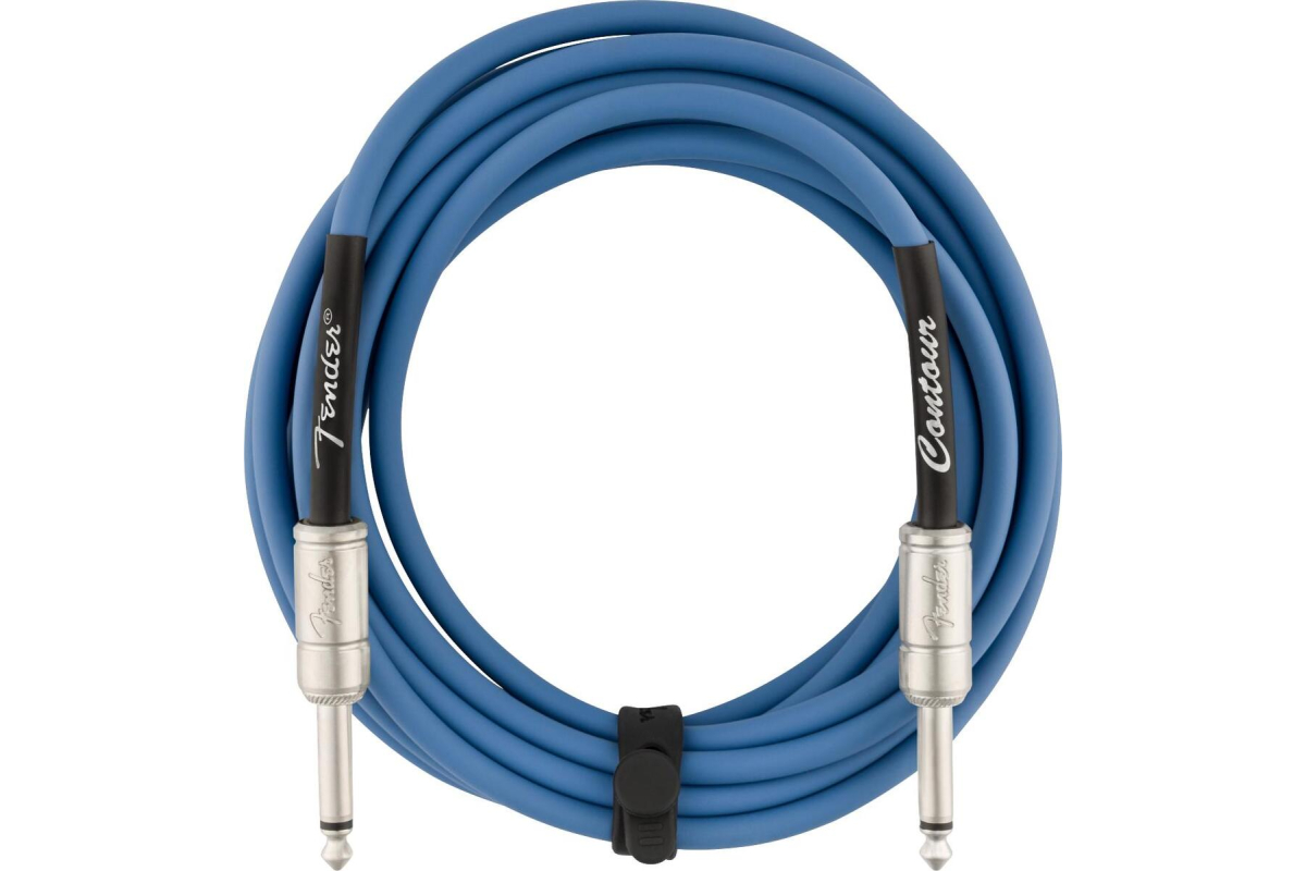 Кабель інструментальний FENDER CABLE CONTOUR SERIES 15' LAKE PLACID BLUE