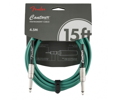 Кабель інструментальний FENDER CABLE CONTOUR SERIES 15' SHERWOOD GREEN