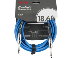 Кабель інструментальний FENDER CABLE CONTOUR SERIES 18.6' LAKE PLACID BLUE