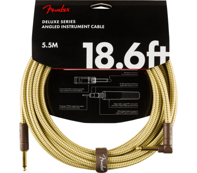 Кабель інструментальний FENDER CABLE DELUXE SERIES 18.6' TWEED