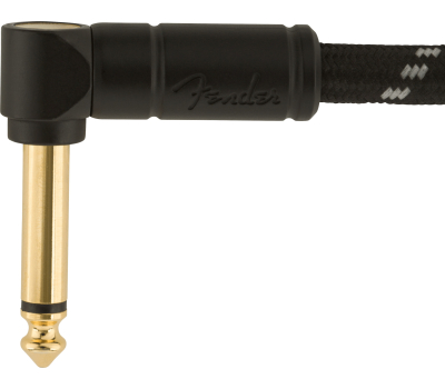 Кабель інструментальний FENDER CABLE DELUXE SERIES 18.6' ANGLED BLACK TWEED