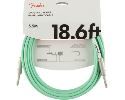 Кабель інструментальний FENDER CABLE ORIGINAL SERIES 18.6' SURF GREEN Кабель інструментальний FENDER CABLE ORIGINAL SERIES 18.6' SURF GREEN