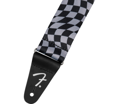 Ремінь гітарний FENDER STRAP 2" Wavy Checkerboard Polyester Gray