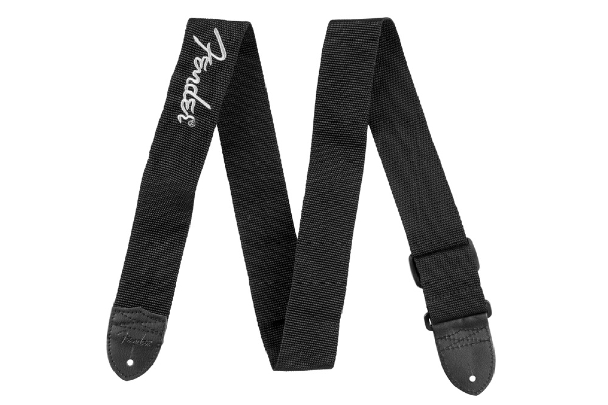 Ремінь гітарний FENDER STRAP 2" Black with Gray Logo