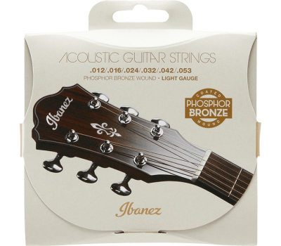Струни для акустичних гітар IBANEZ IACSP6C ACOUSTIC GUITAR STRING 12-53 COATED