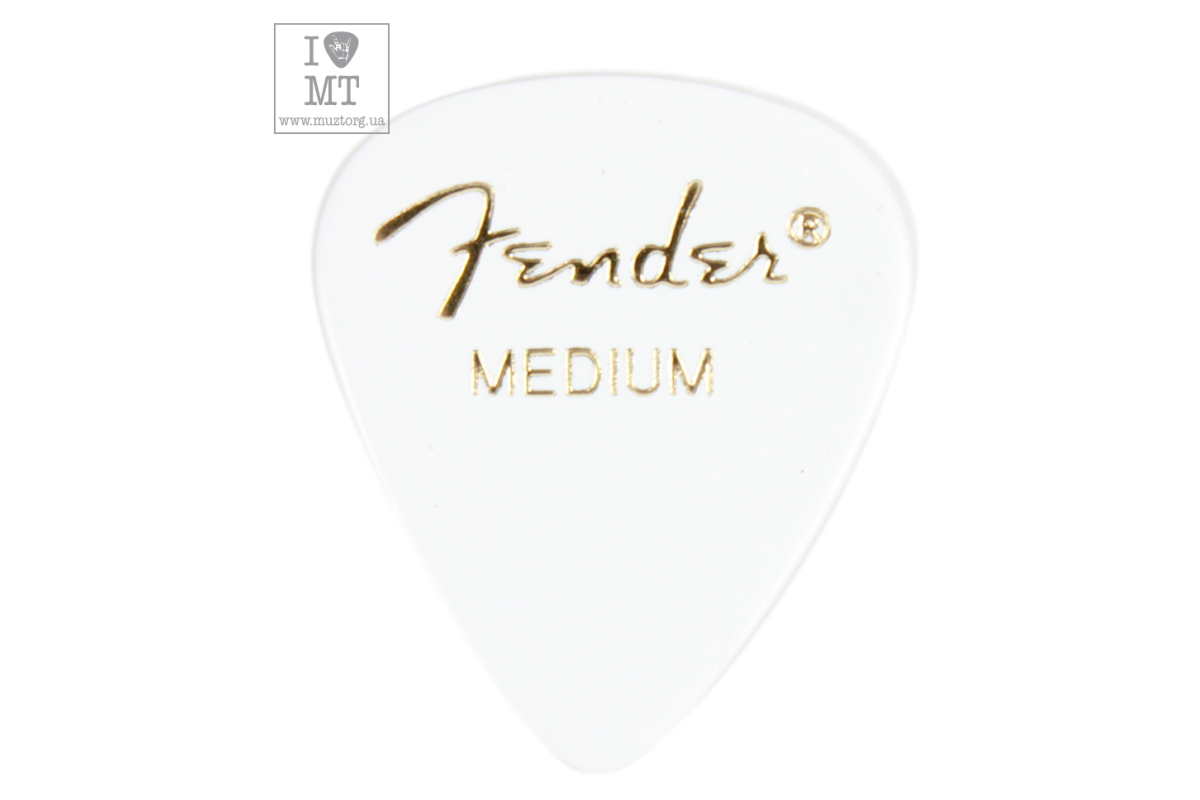Медіатор FENDER 351 WHITE PICK GROSS MEDIUM