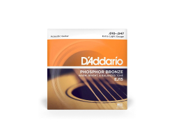 Струни для акустичних гітар D’ADDARIO EJ15 PHOSPHOR BRONZE EXTRA LIGHT 10-47