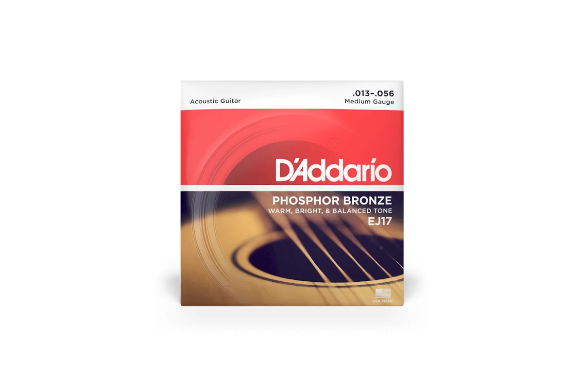 Струни для акустичних гітар D’ADDARIO PHOSPHOR BRONZE MEDIUM 13-56