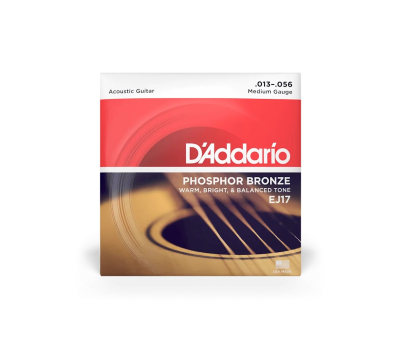 Струни для акустичних гітар D’ADDARIO PHOSPHOR BRONZE MEDIUM 13-56