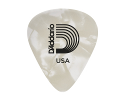 Набір медіаторів D’ADDARIO 1CWP6-10 Classic White Pearl Celluloid Guitar Picks 10 pack Heavy