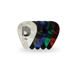 Набір медіаторів D’ADDARIO 1CAP2-10 Classic Pearl Celluloid Guitar Picks - Light Assorted 10 Pack