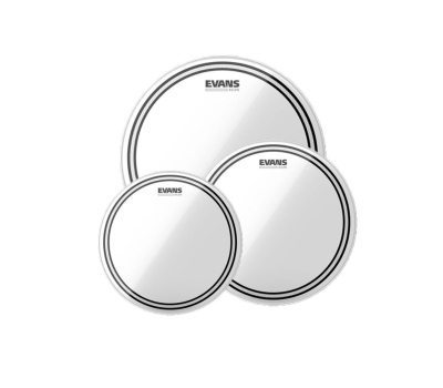 Набір пластиків EVANS ETP-EC2SCLR-R EC2S CLEAR ROCK TOM PACK (10", 12", 16")