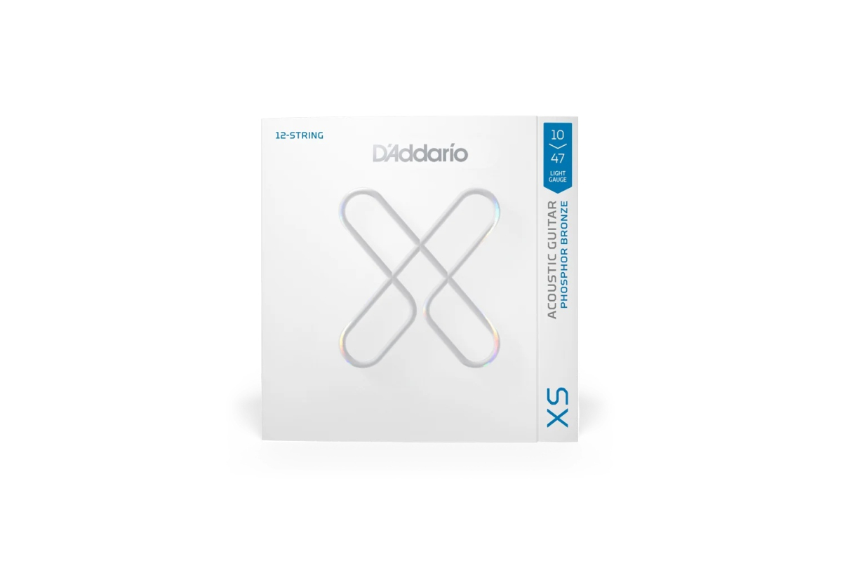 Struny do gitar akustycznych D’ADDARIO XSAPB1047-12 XS PHOSPHOR BRONZE EXTRA LIGHT 12-STRING 10-47
