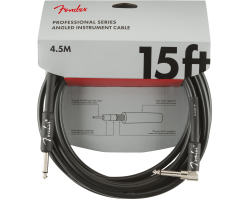 Кабель інструментальний FENDER CABLE PROFESSIONAL SERIES ANGLED 15' BLACK Кабель інструментальний FENDER CABLE PROFESSIONAL SERIES ANGLED 15' BLACK