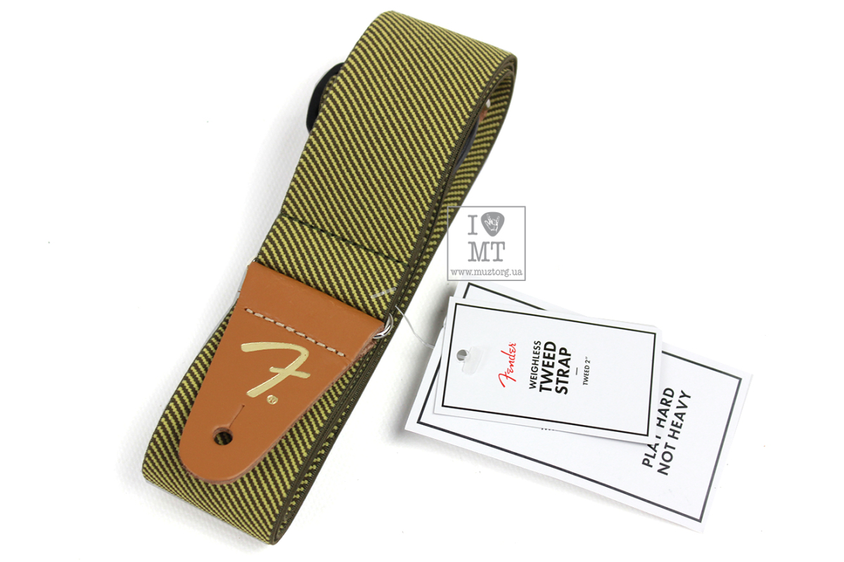 Ремінь гітарний FENDER STRAP 2" WEIGHLESS TWEED
