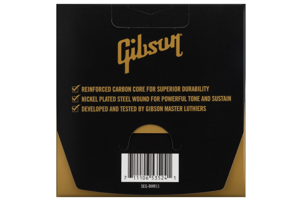 Струни для електрогітар GIBSON SEG-BWR11 BRITE WIRE REINFORCED 11-50 MEDIUM
