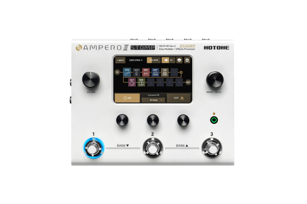 Гітарний процесор ефектів HOTONE AUDIO AMPERO II STOMP