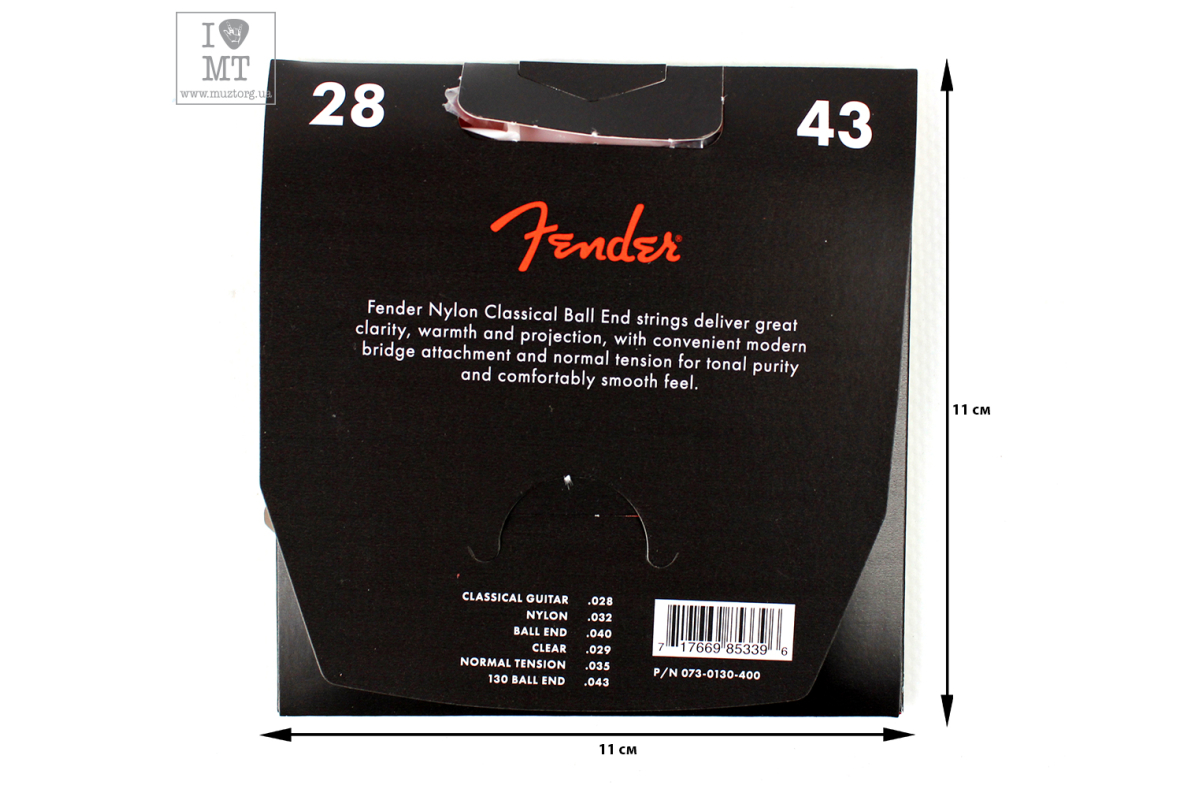 Струни для класичних гітар FENDER 130