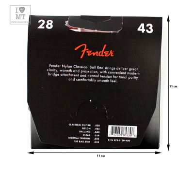 Струни для класичних гітар FENDER 130