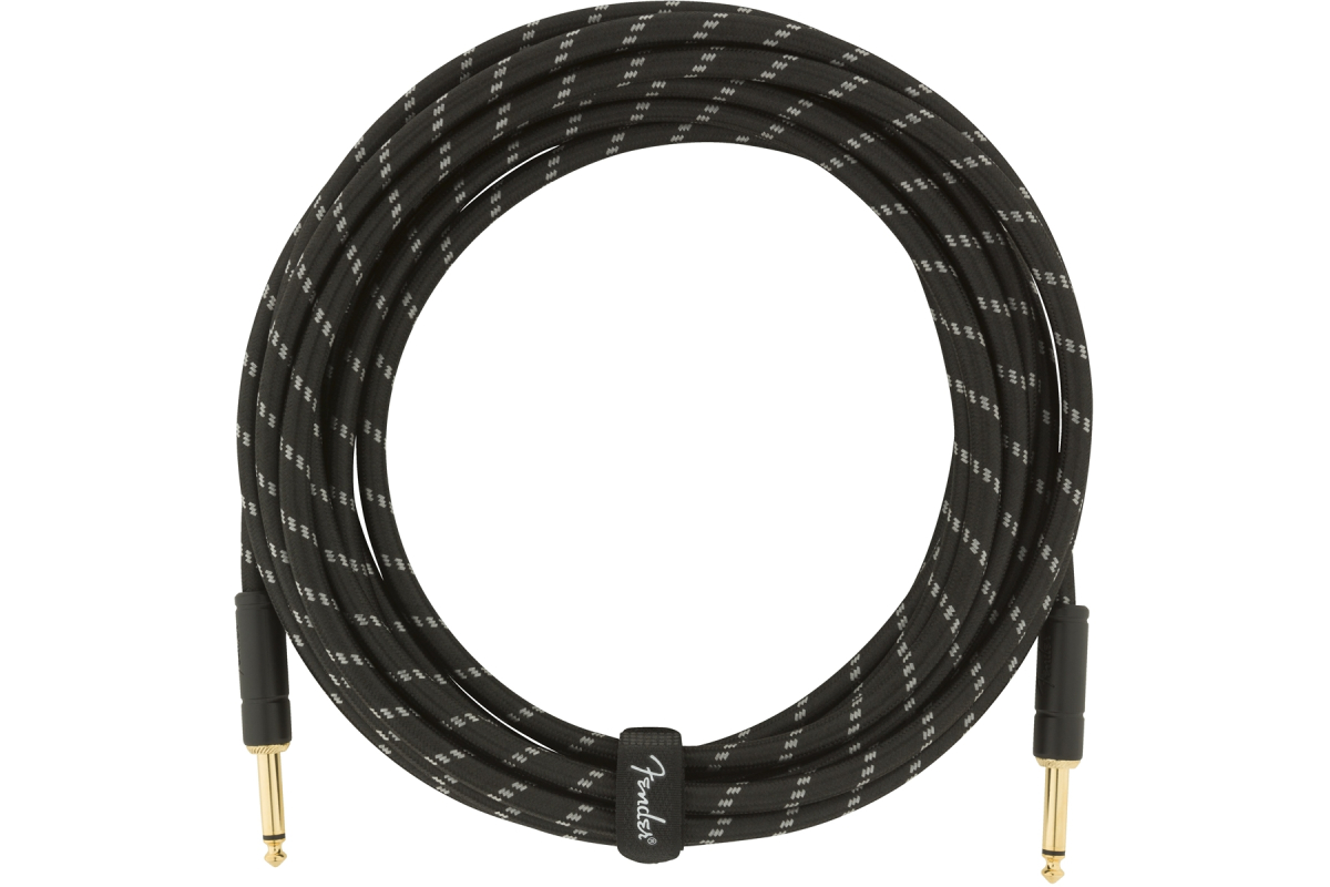 Кабель інструментальний FENDER CABLE DELUXE SERIES 18.6' BLACK TWEED
