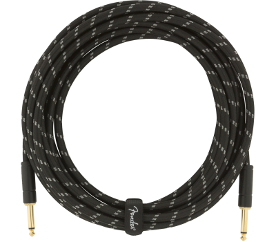 Кабель інструментальний FENDER CABLE DELUXE SERIES 18.6' BLACK TWEED