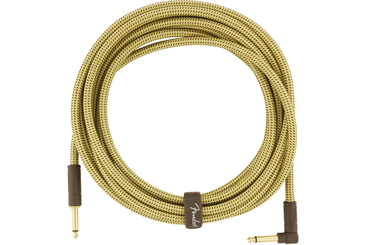 Кабель інструментальний FENDER CABLE DELUXE SERIES 18.6' ANGLED TWEED