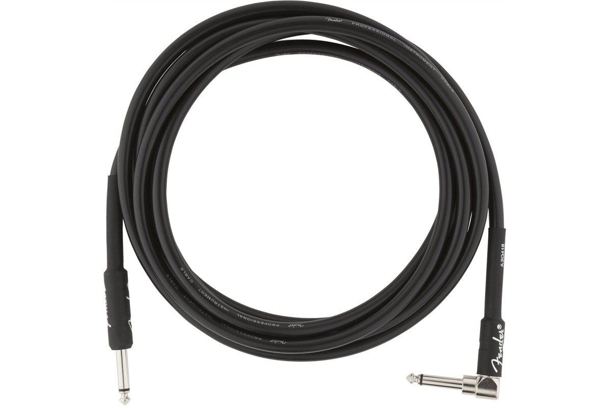 Кабель інструментальний FENDER CABLE PROFESSIONAL SERIES 10' ANGLED BLACK