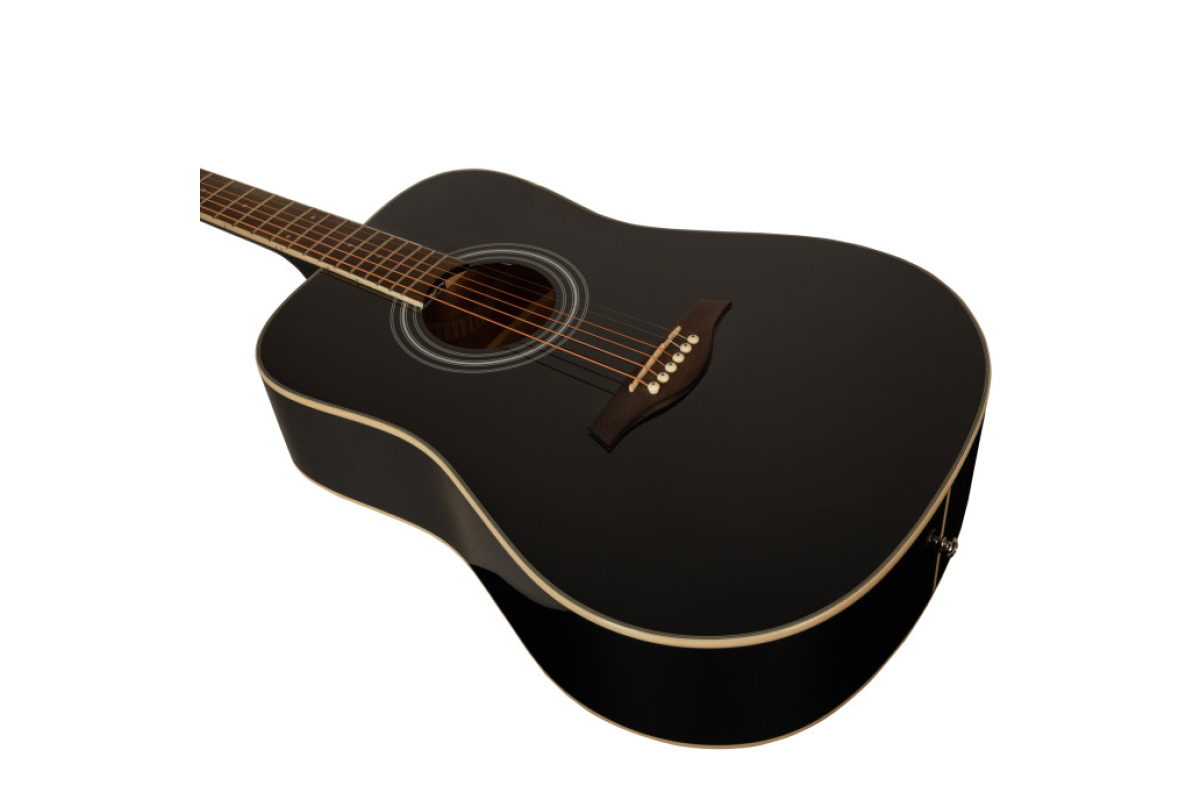 Гітара акустична ROCKDALE Maverick D6 BLACK Gloss