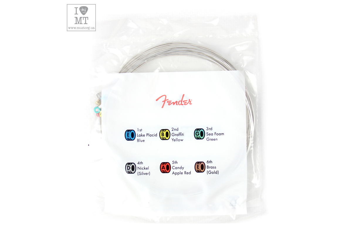 Струни для електрогітар FENDER 250L NICKEL-PLATED STEEL GUITAR STRINGS 9-42